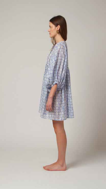MINI DRESS LALA Greek Blue