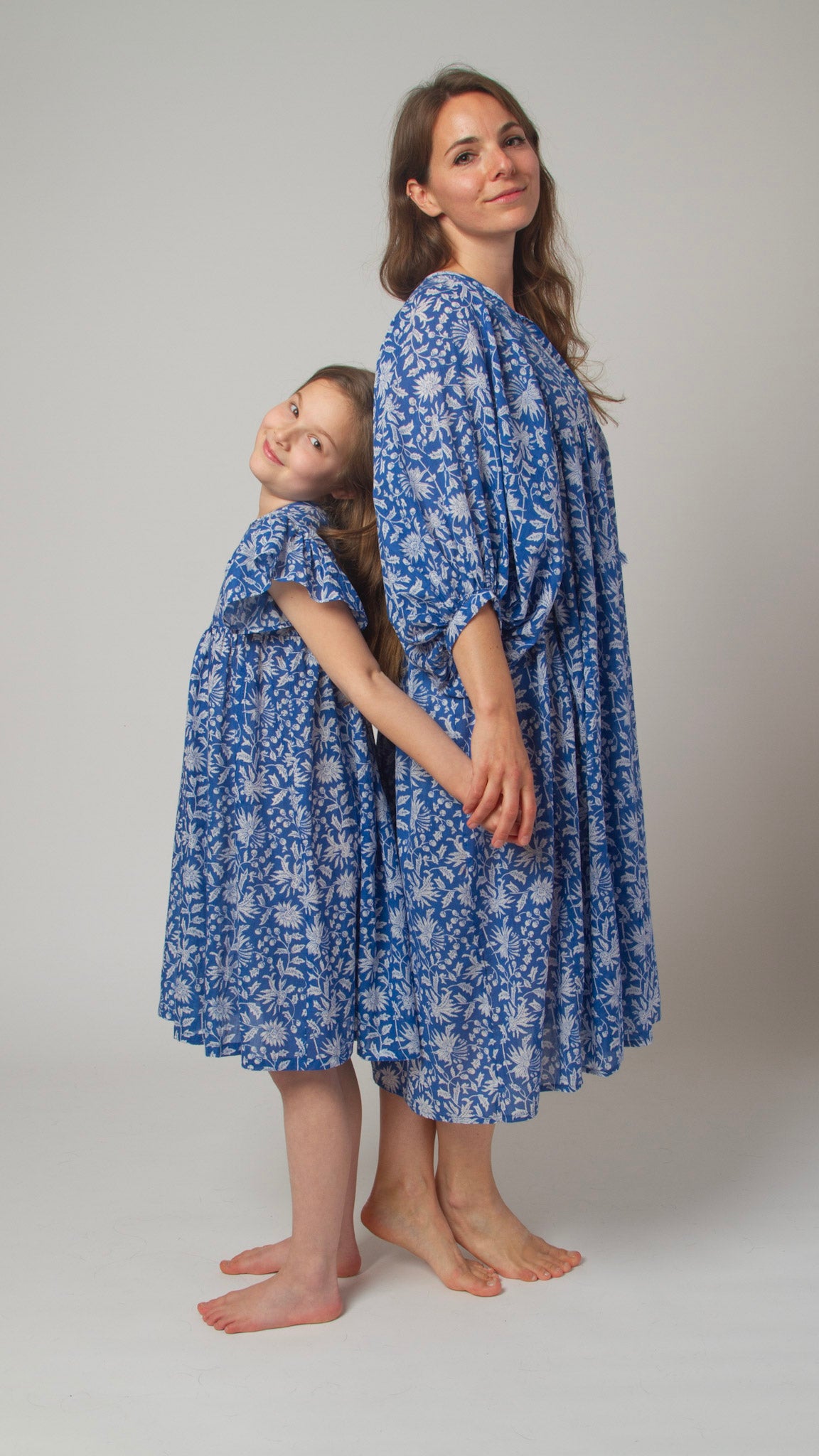 MIDI DRESS AVA Azure Blue