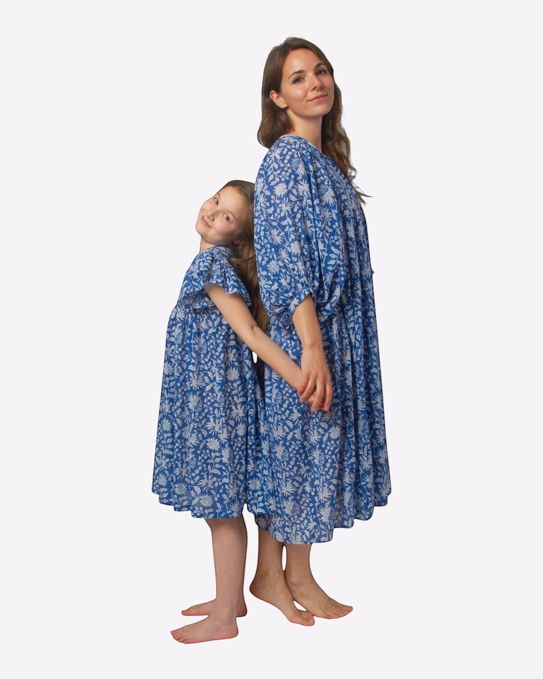 MIDI DRESS AVA Azure Blue