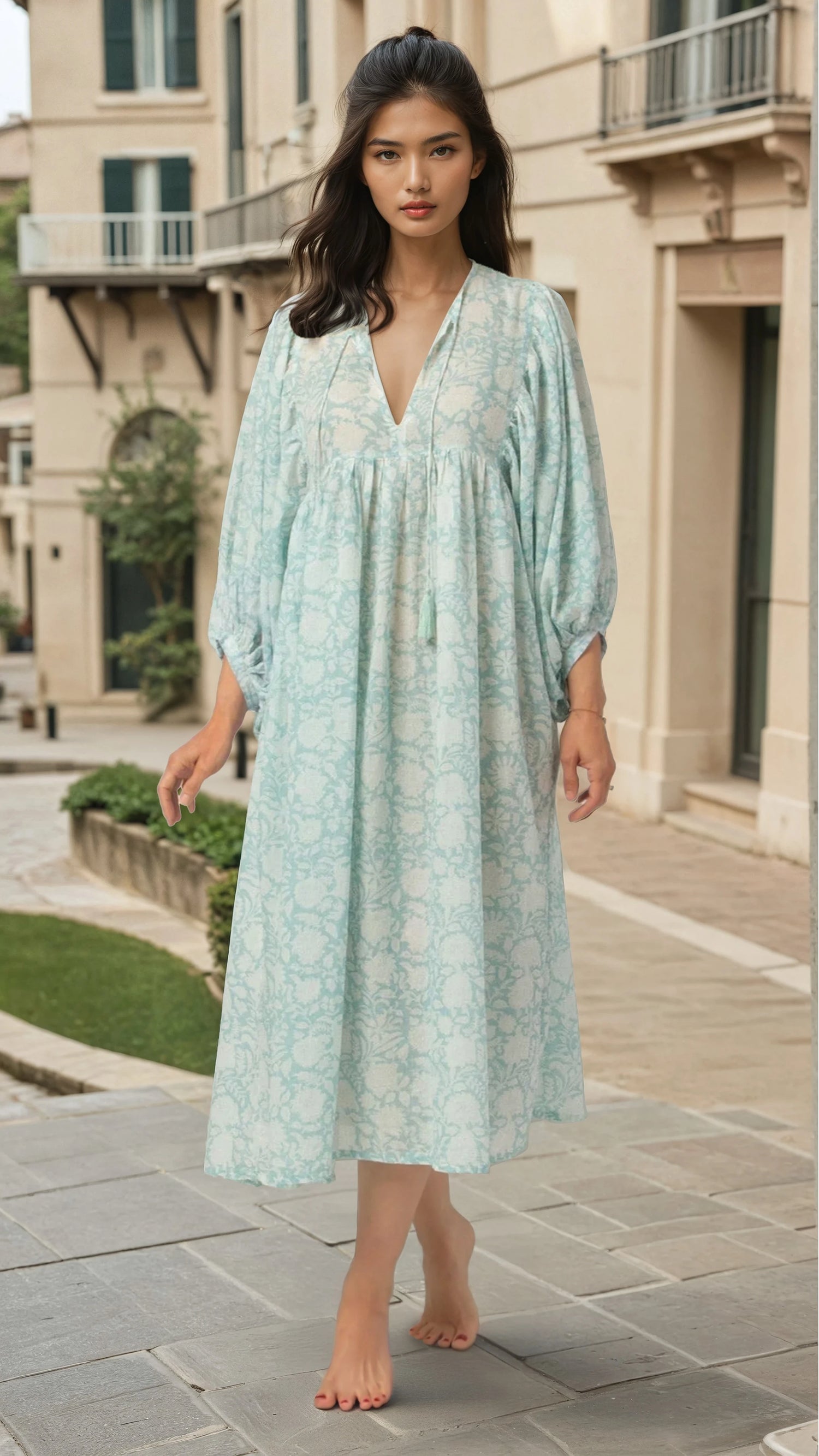 MIDI DRESS Mint Green