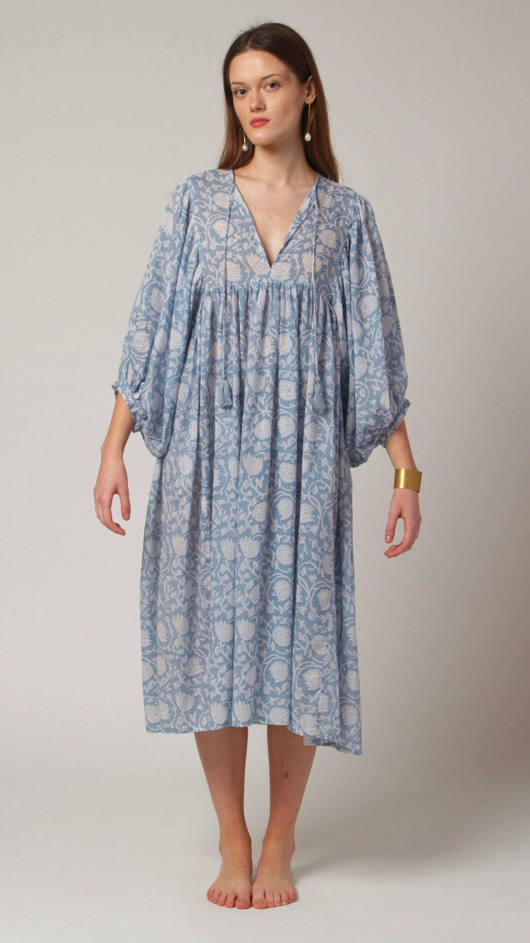 MIDI DRESS AVA Baby Blue