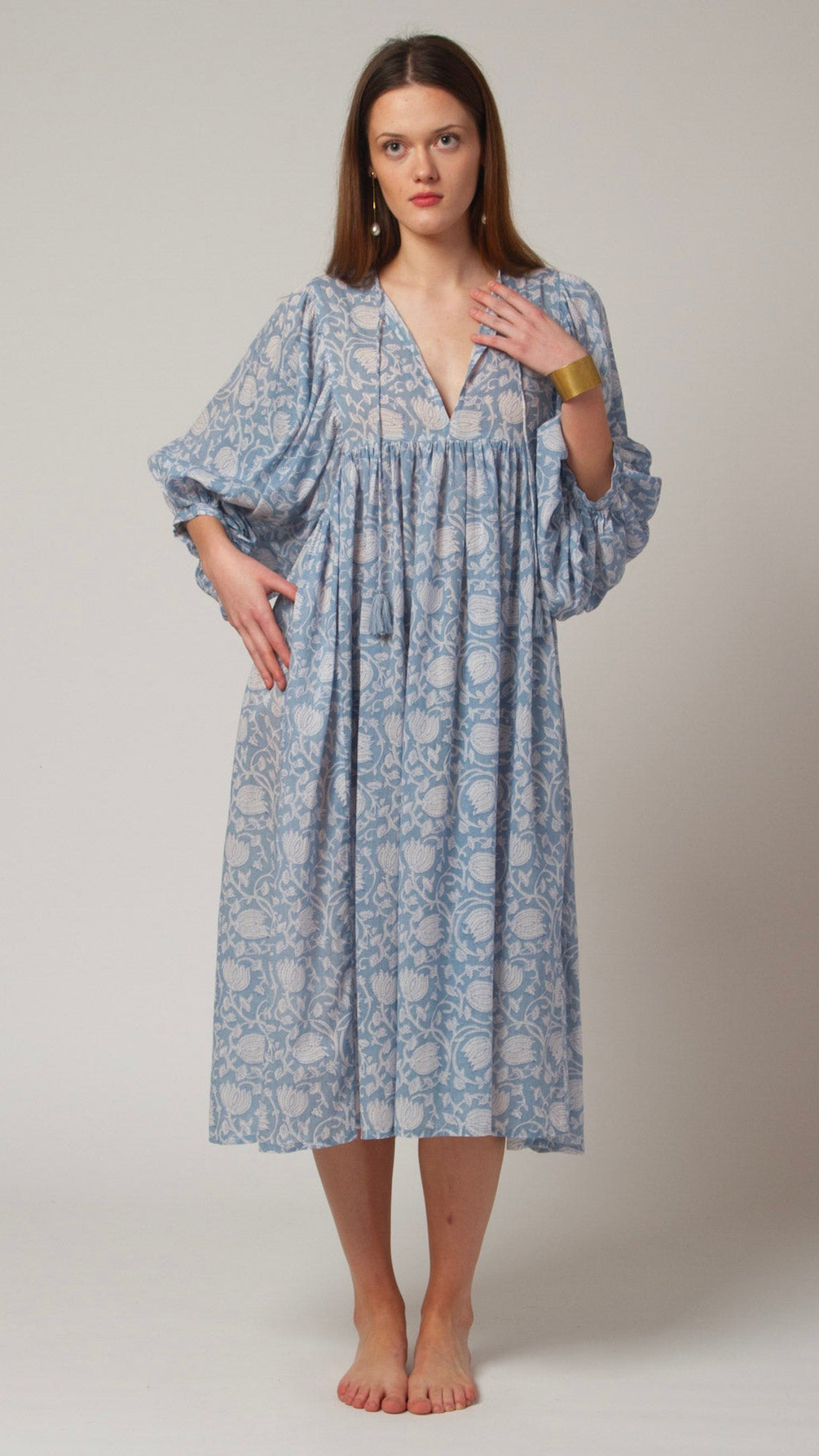 MIDI DRESS AVA Baby Blue