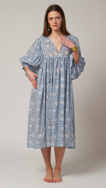 MIDI DRESS AVA Baby Blue