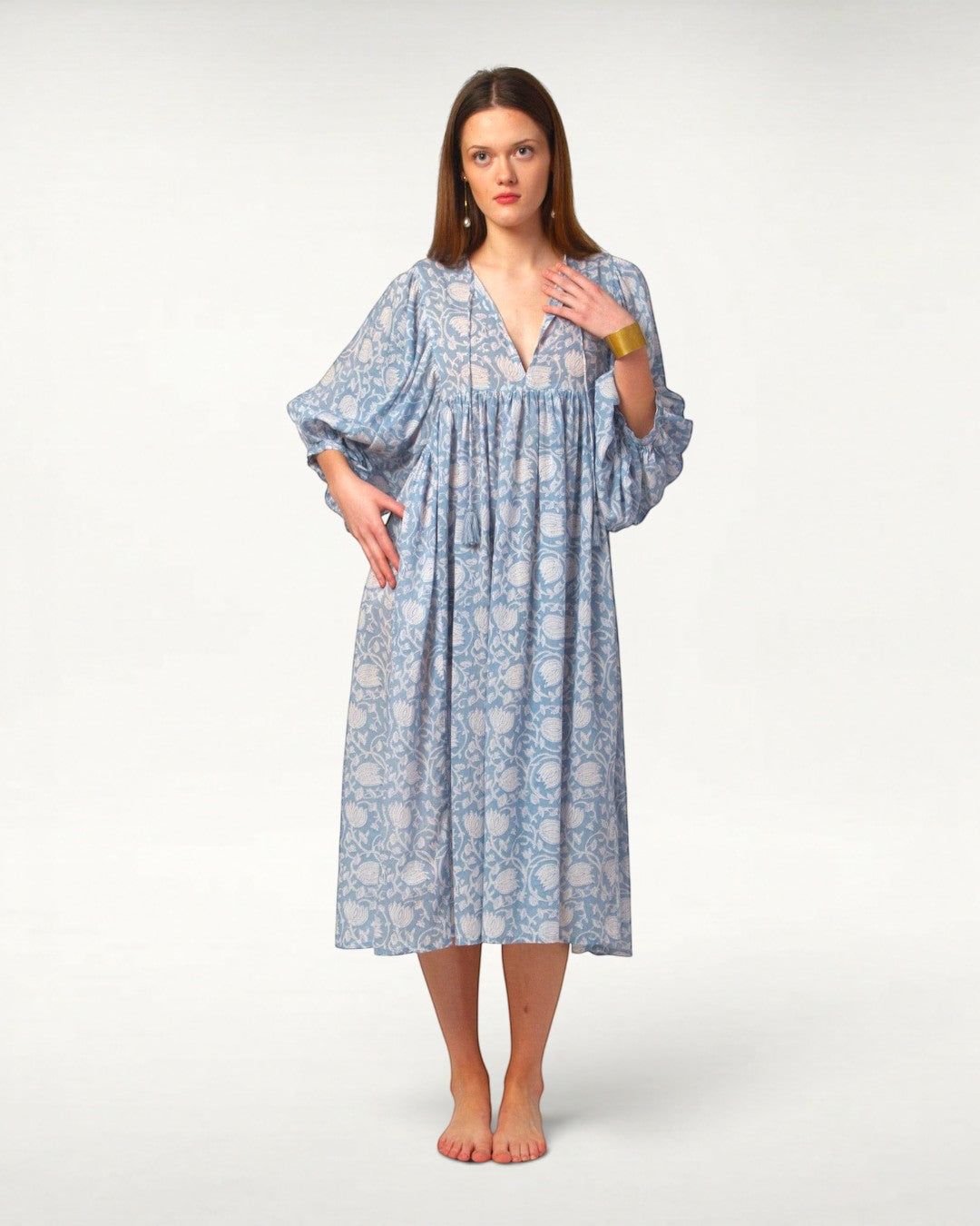 MIDI DRESS AVA Baby Blue