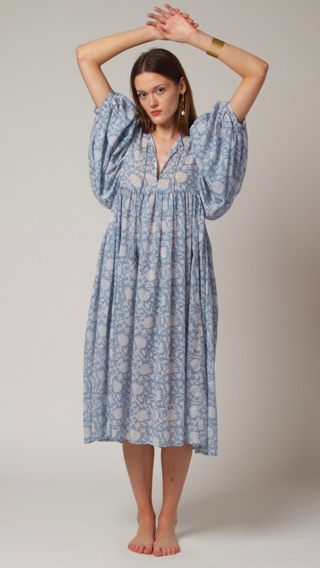 MIDI DRESS AVA Baby Blue