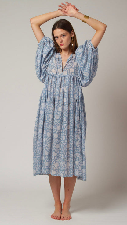 MIDI DRESS AVA Baby Blue