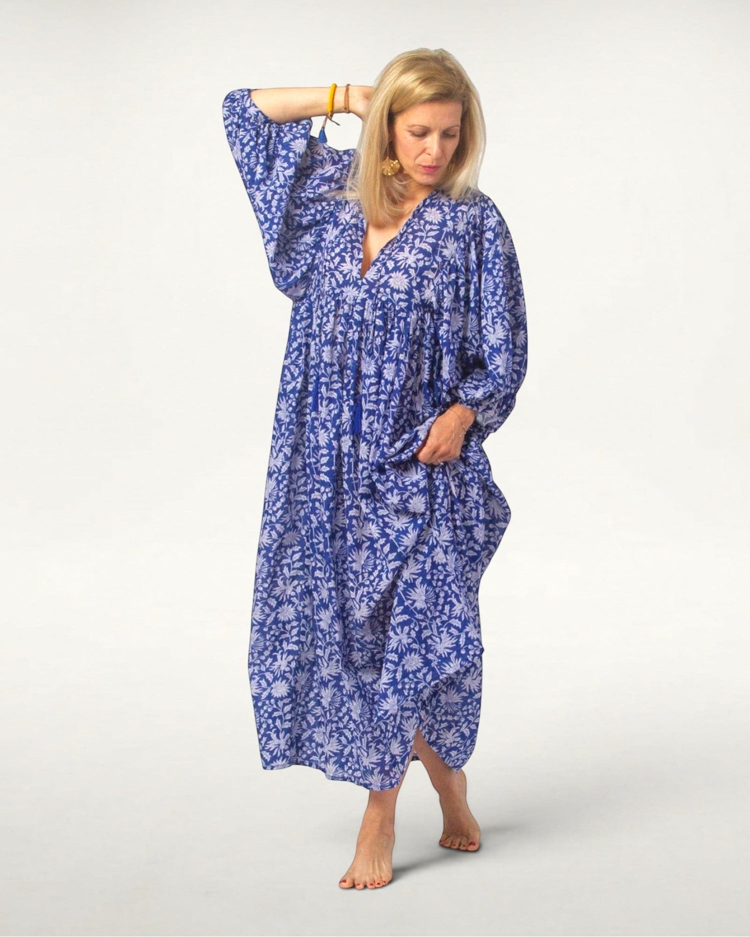 MAXI DRESS HANNAH Indigo Blue