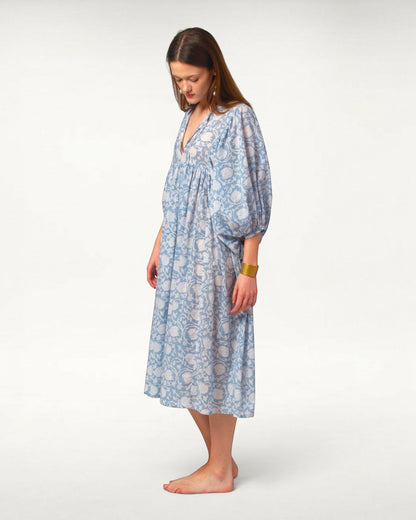 MIDI DRESS AVA Baby Blue