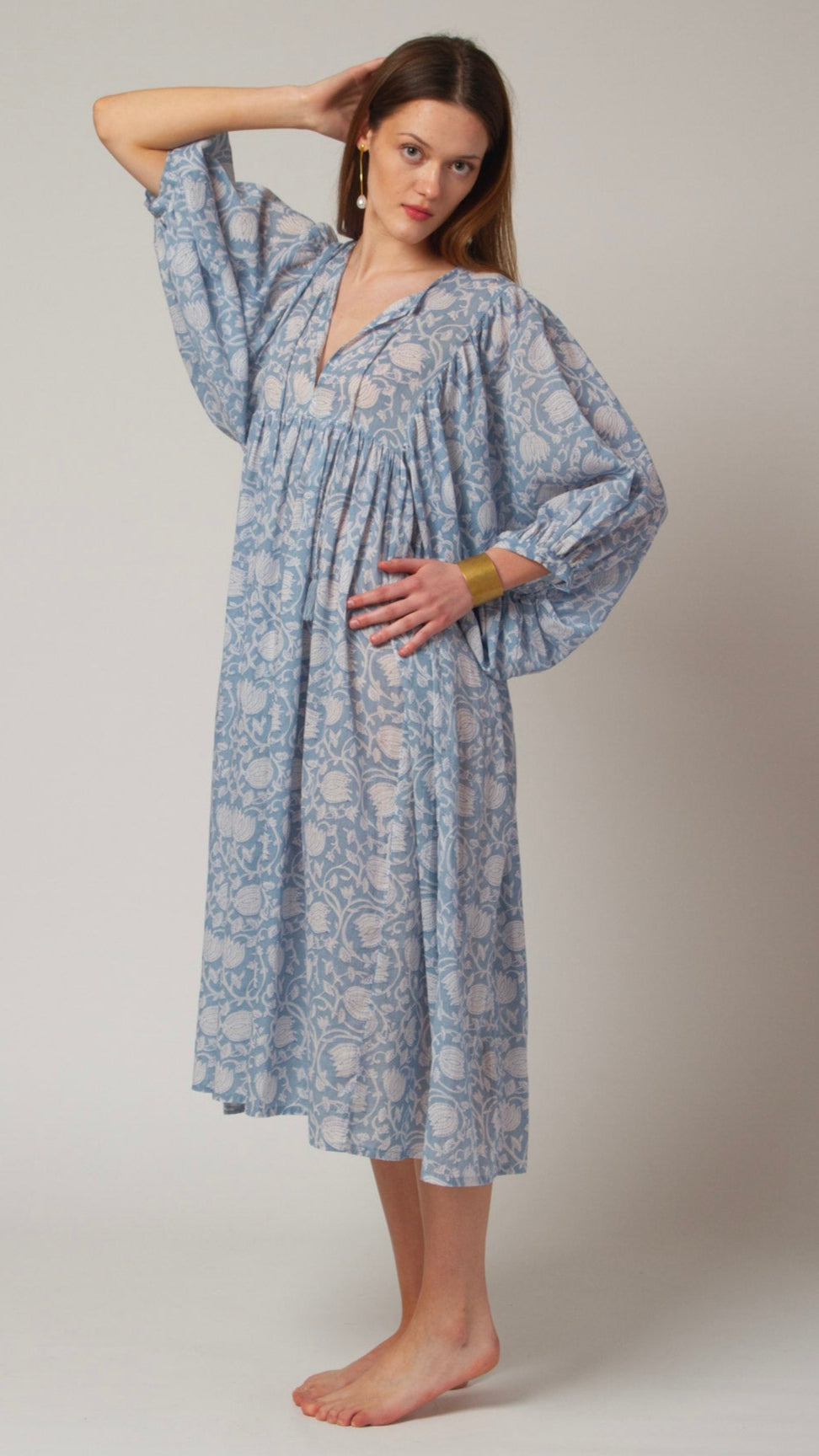 MIDI DRESS AVA Baby Blue