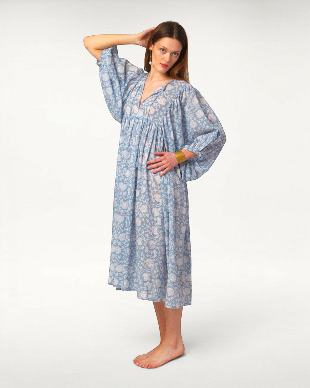 MIDI DRESS AVA Baby Blue