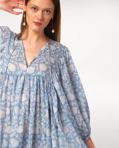 MIDI DRESS AVA Baby Blue