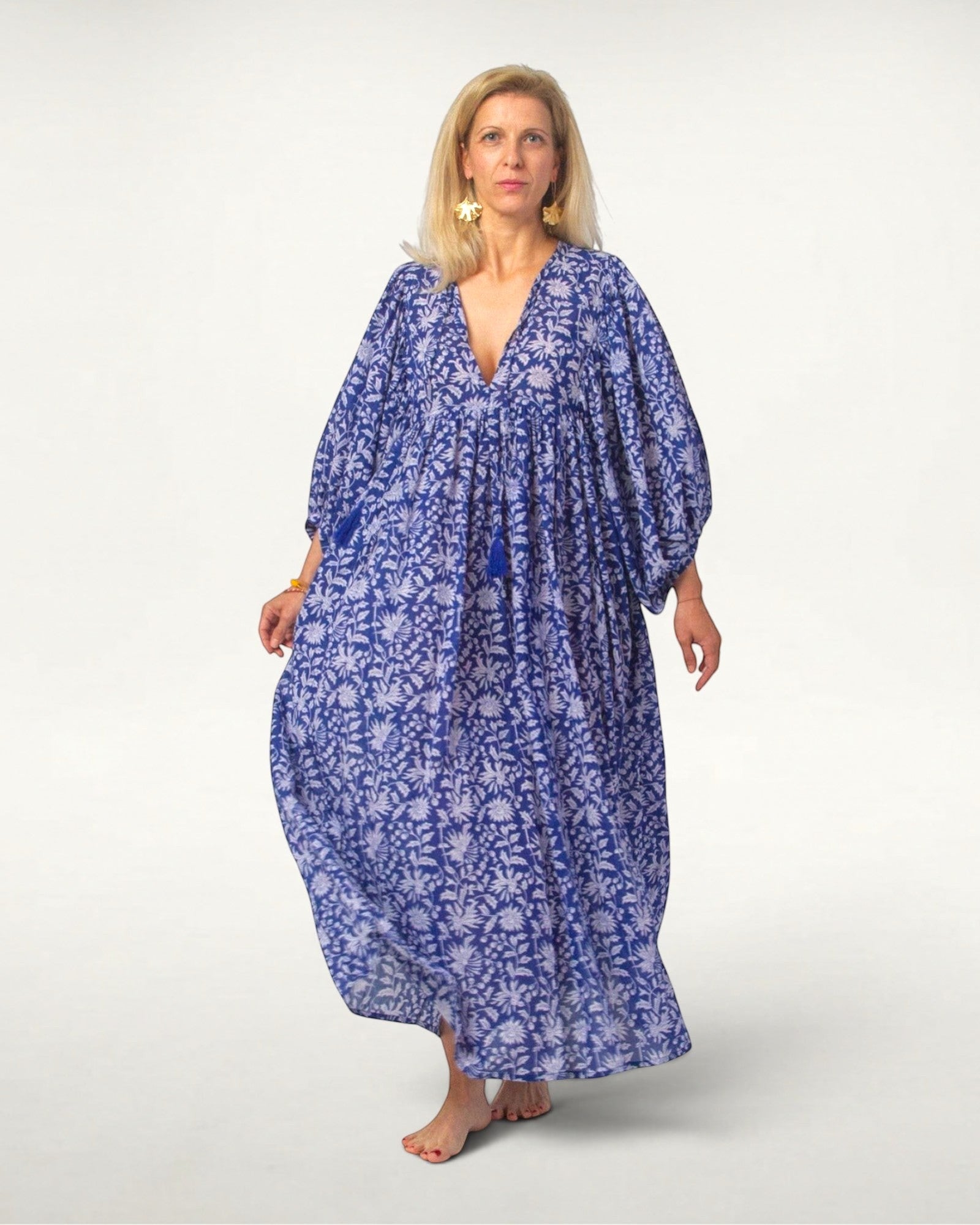 MAXI DRESS HANNAH Indigo Blue