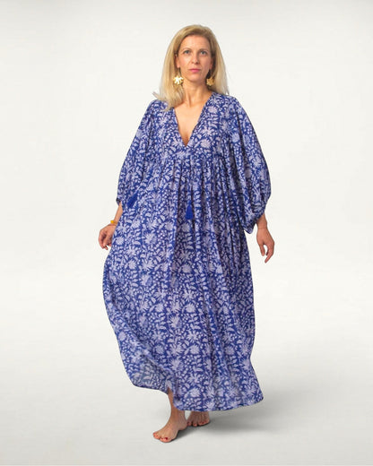 MAXI DRESS HANNAH Indigo Blue