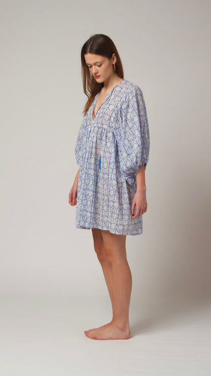 MINI DRESS LALA Greek Blue