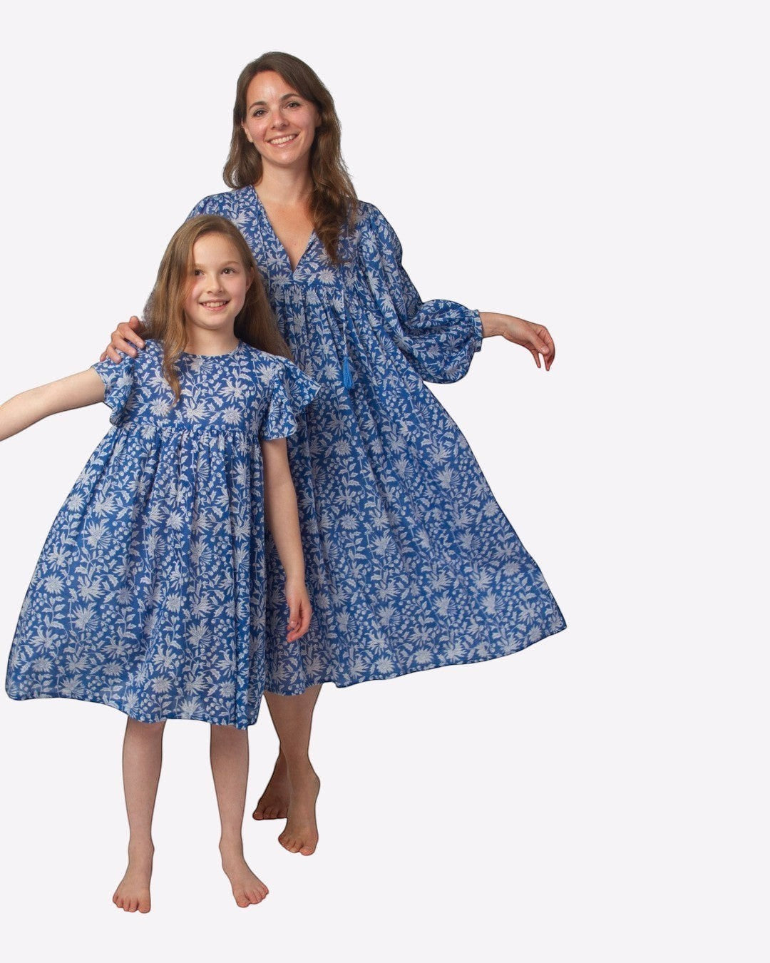 MIDI DRESS AVA Azure Blue