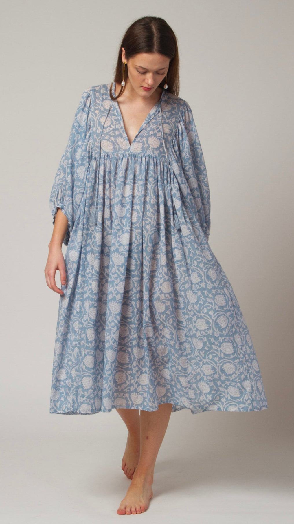 MIDI DRESS AVA Baby Blue