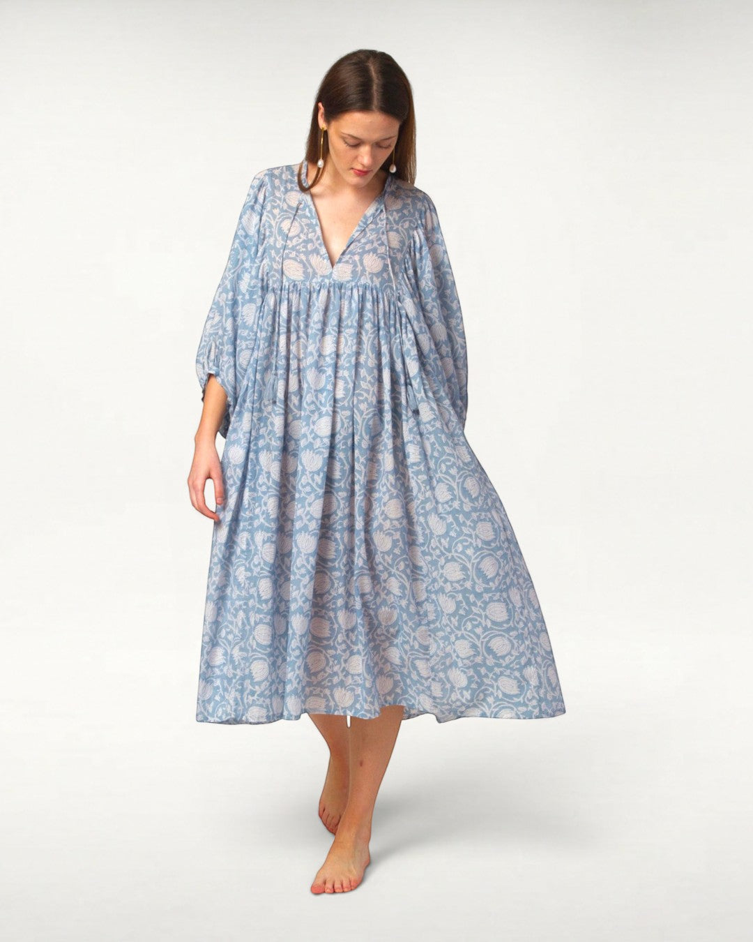 MIDI DRESS AVA Baby Blue