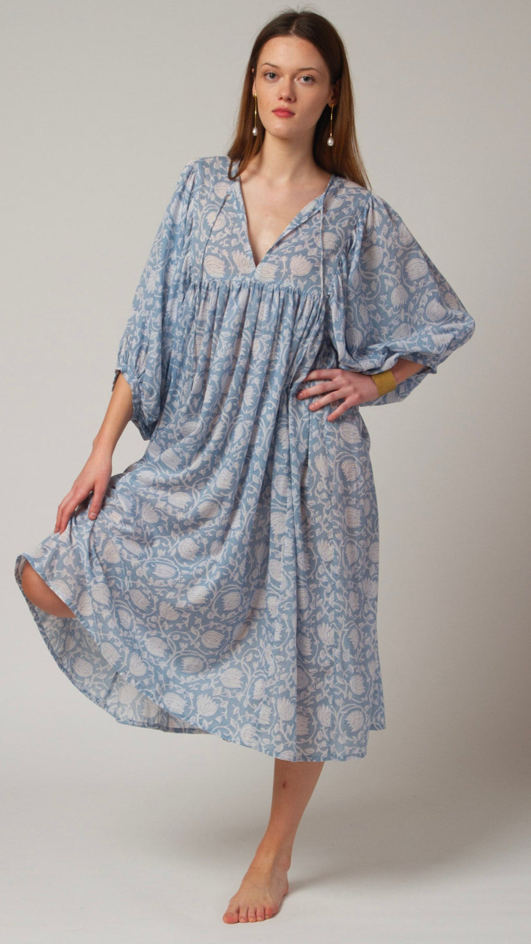 MIDI DRESS AVA Baby Blue
