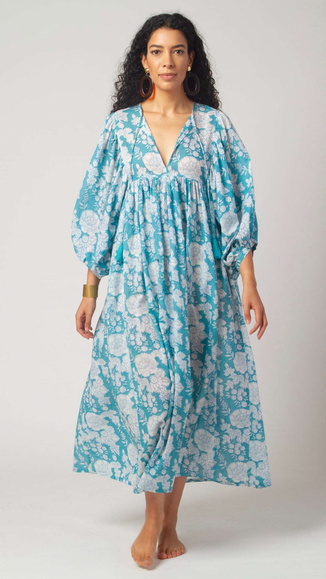 MAXI DRESS HANNAH Ocean Turquoise