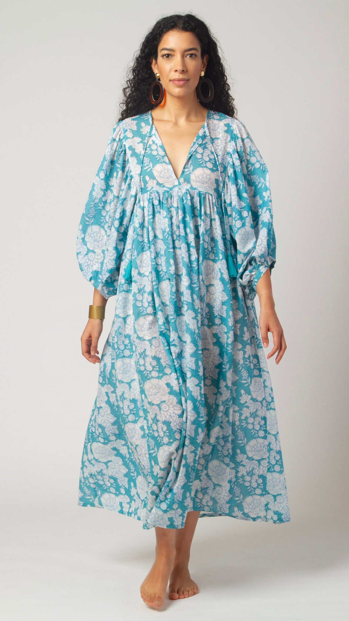 MAXI DRESS HANNAH Ocean Turquoise