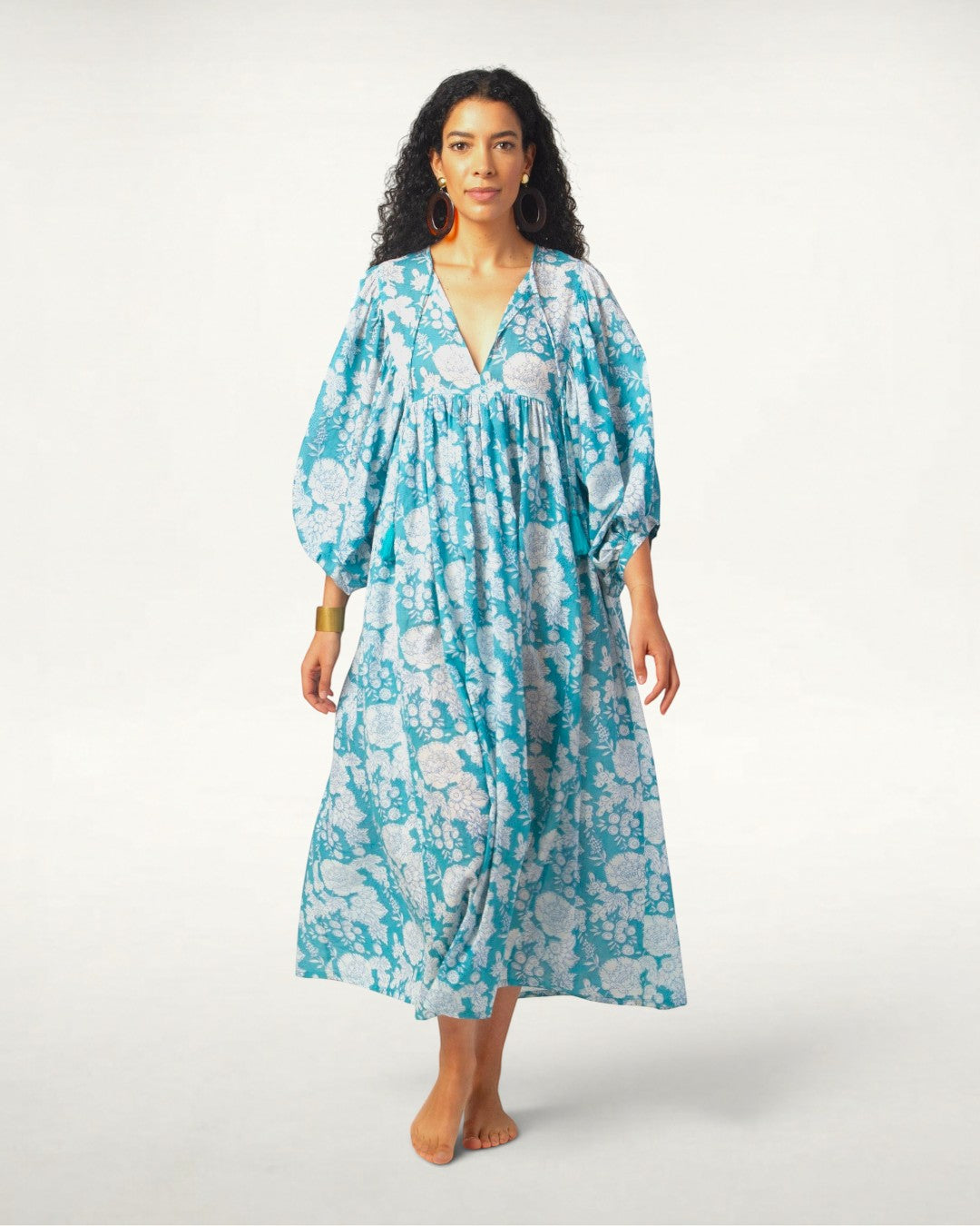 MAXI DRESS HANNAH Ocean Turquoise