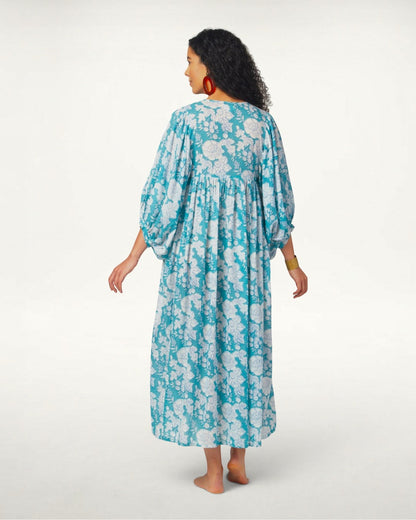 MAXI DRESS HANNAH Ocean Turquoise