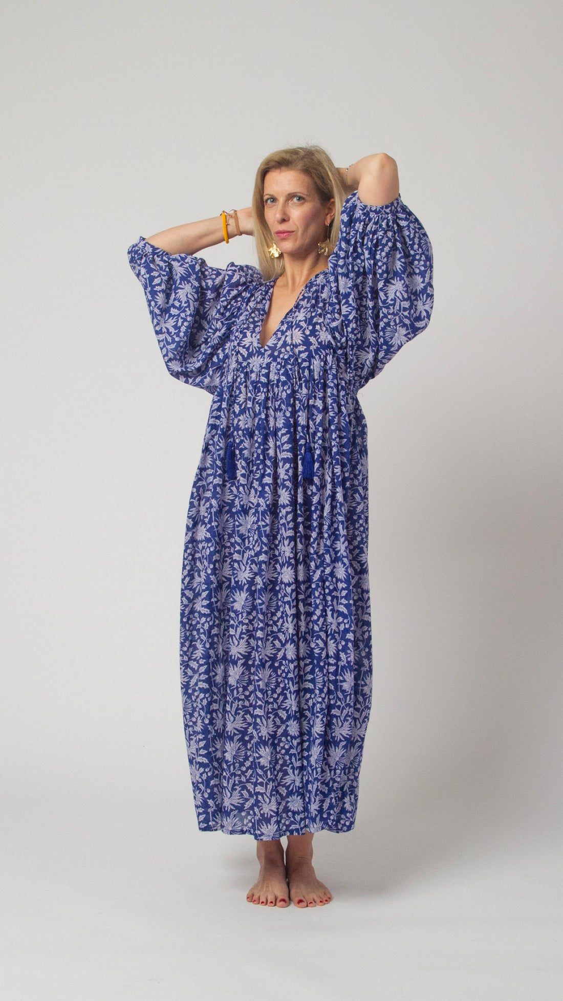 MAXI DRESS HANNAH Indigo Blue