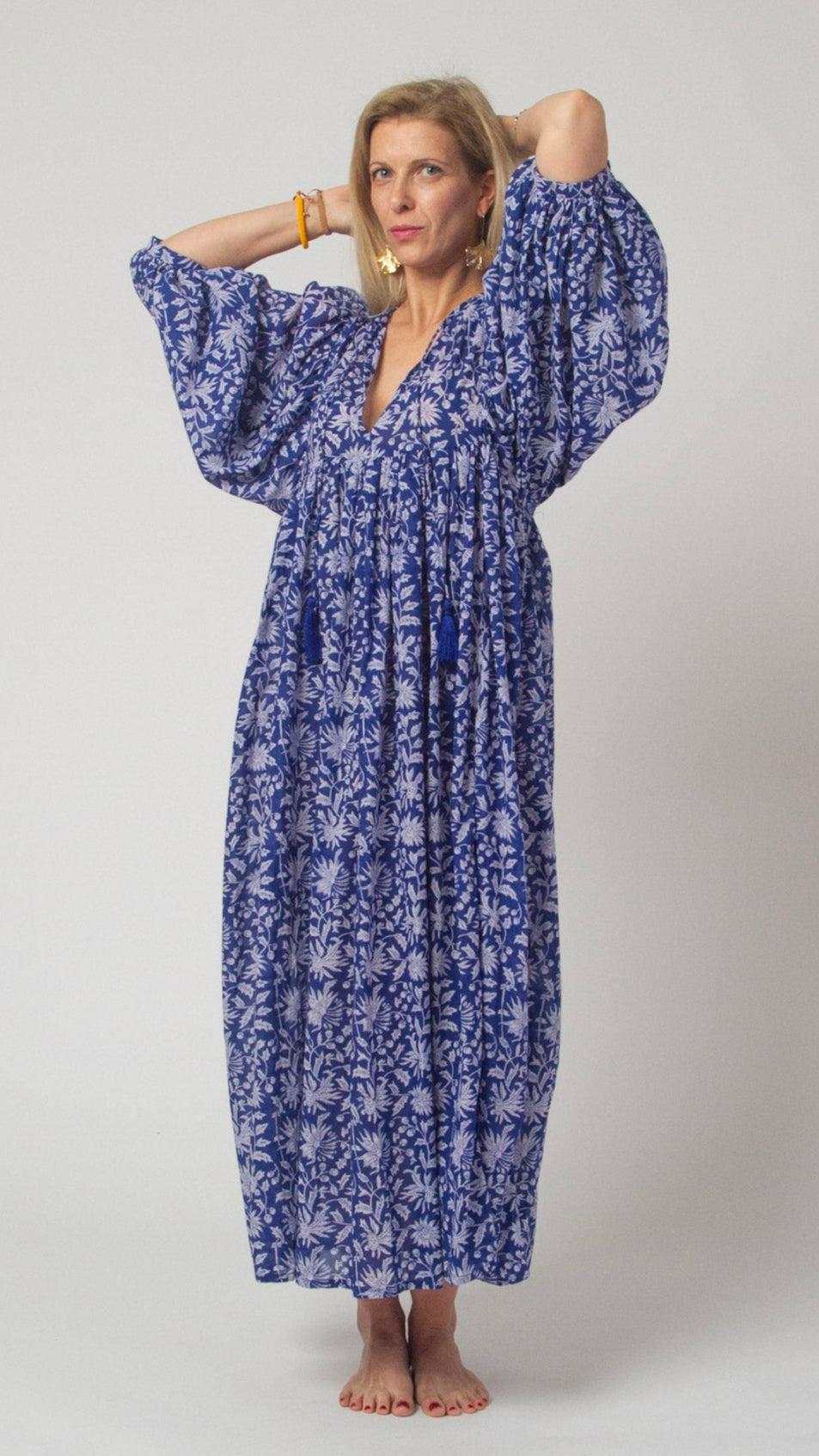 MAXI DRESS HANNAH Indigo Blue
