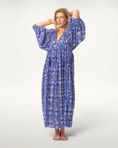 MAXI DRESS HANNAH Indigo Blue