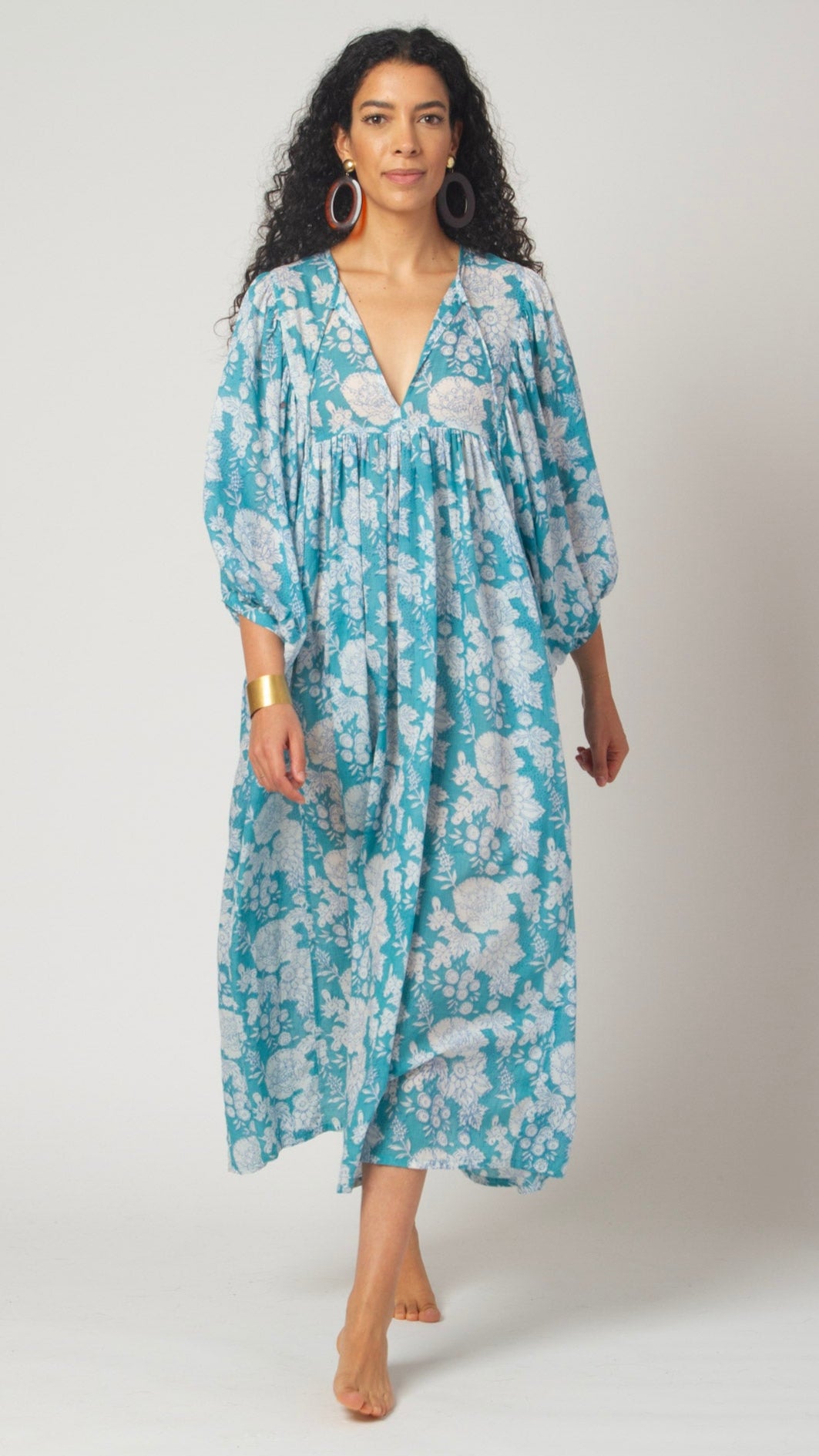 MAXI DRESS HANNAH Ocean Turquoise