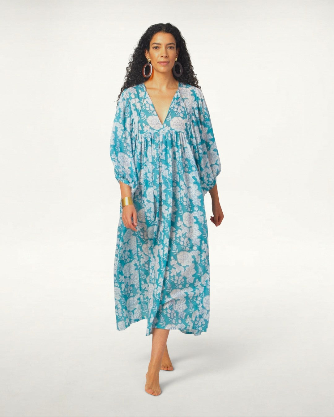 MAXI DRESS HANNAH Ocean Turquoise