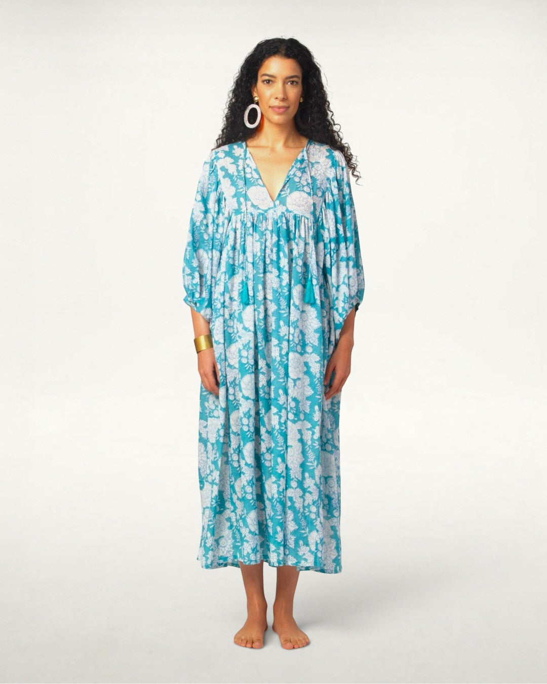 MAXI DRESS HANNAH Ocean Turquoise