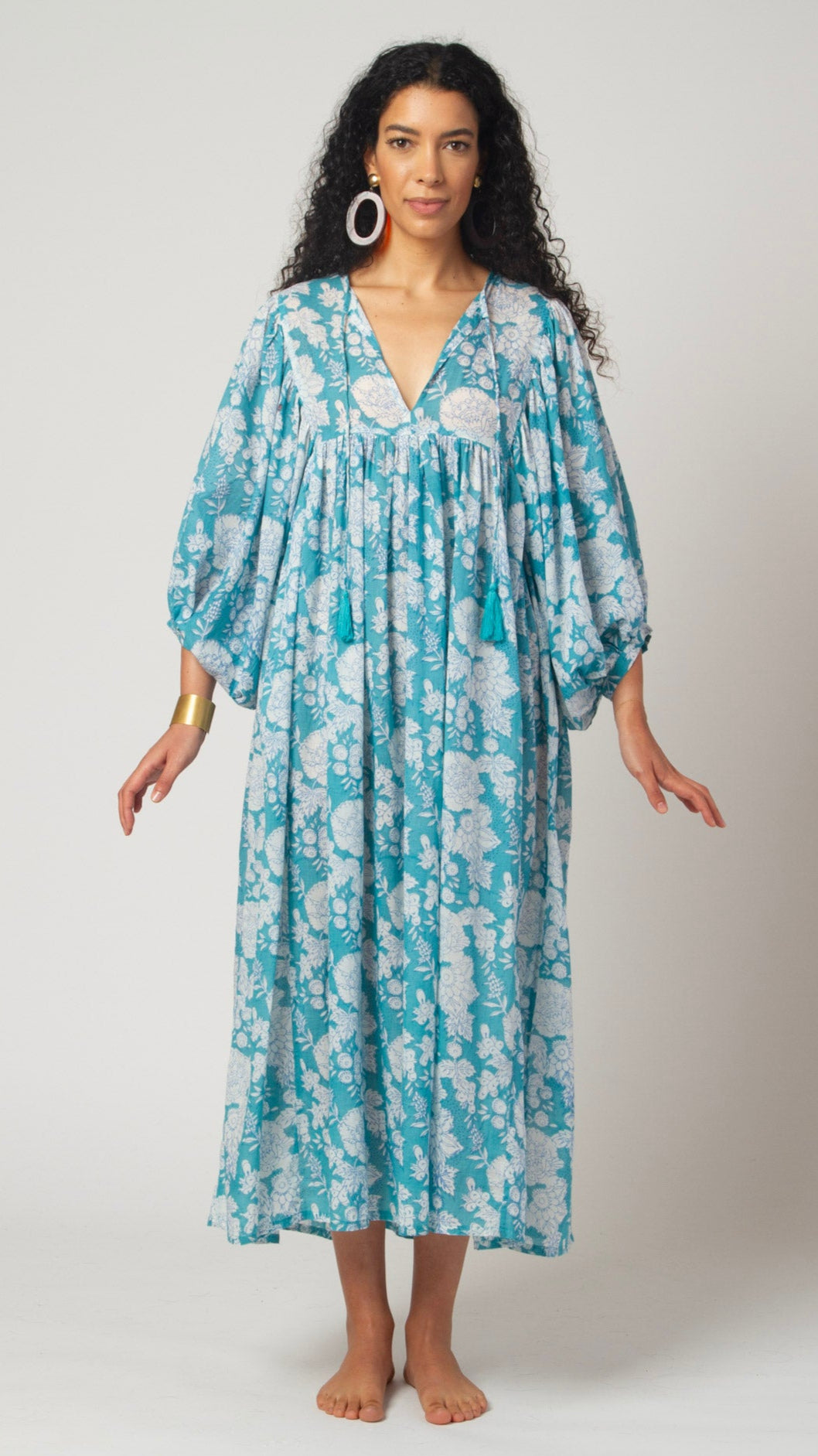 MAXI DRESS HANNAH Ocean Turquoise