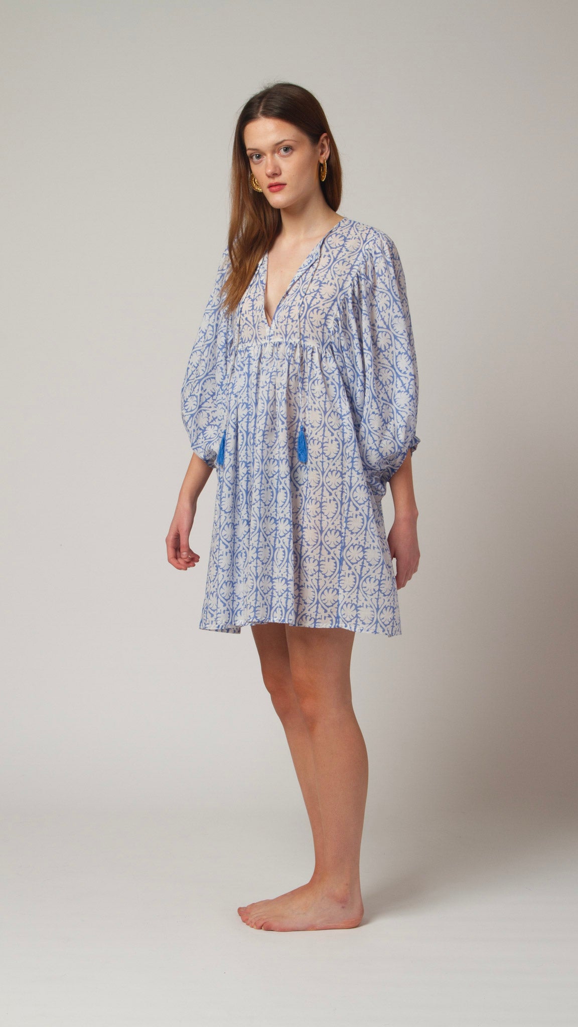 MINI DRESS LALA Greek Blue