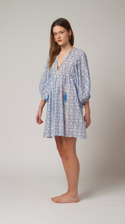 MINI DRESS LALA Greek Blue