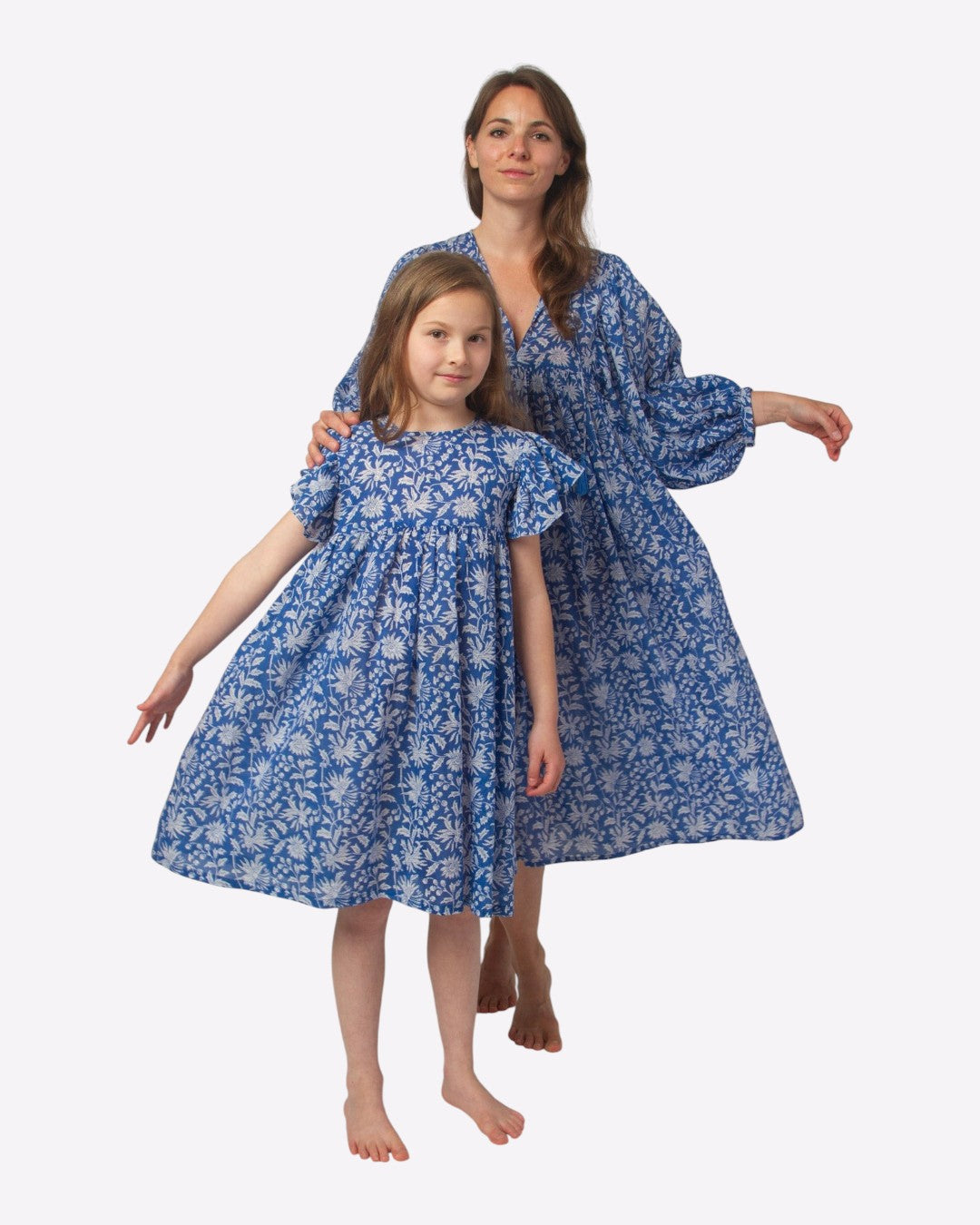 MIDI DRESS AVA Azure Blue