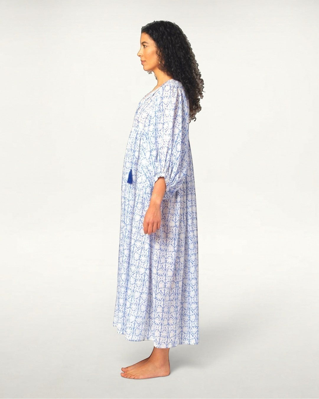MAXI DRESS HANNAH Greek Blue
