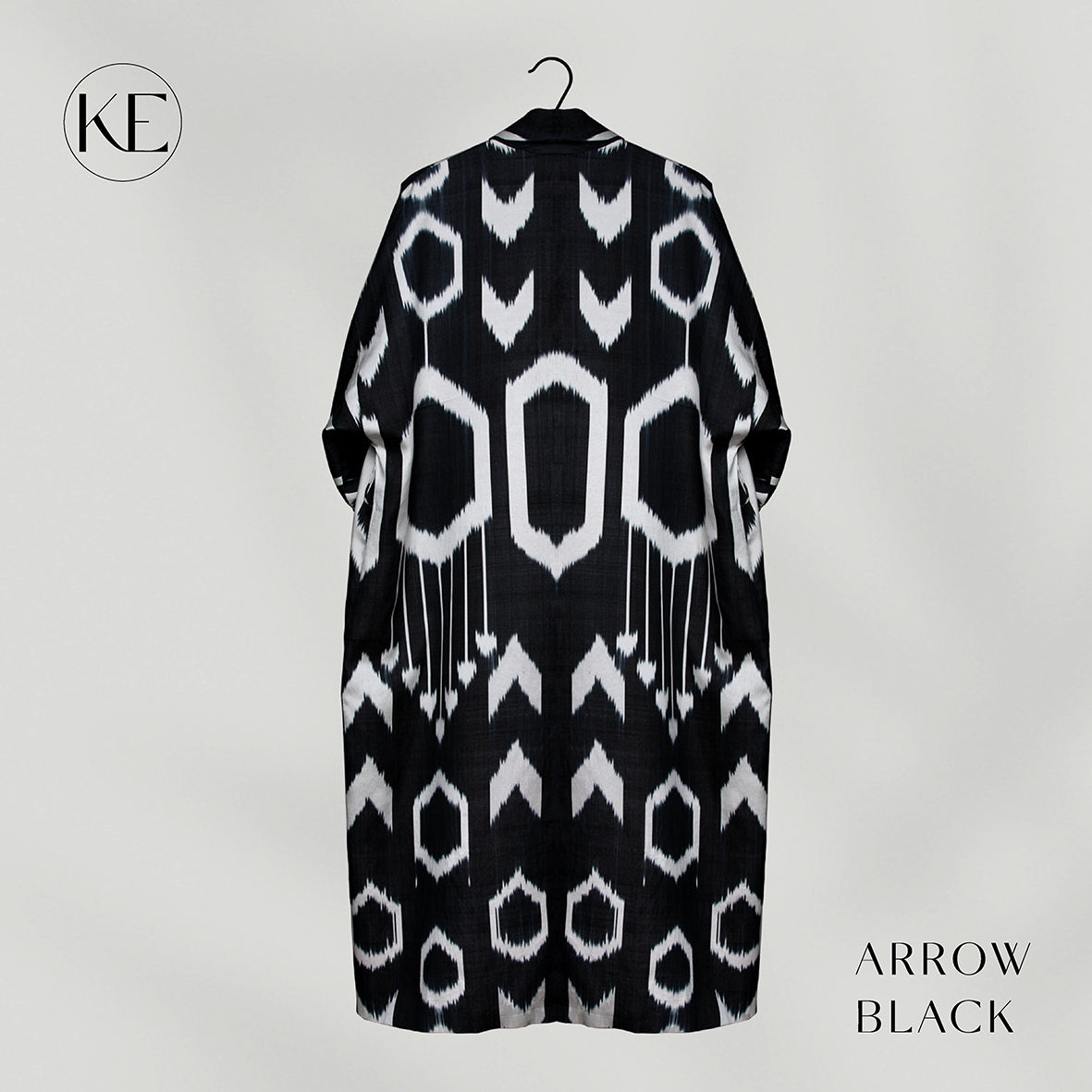 IKAT KIMONO Black Arrow
