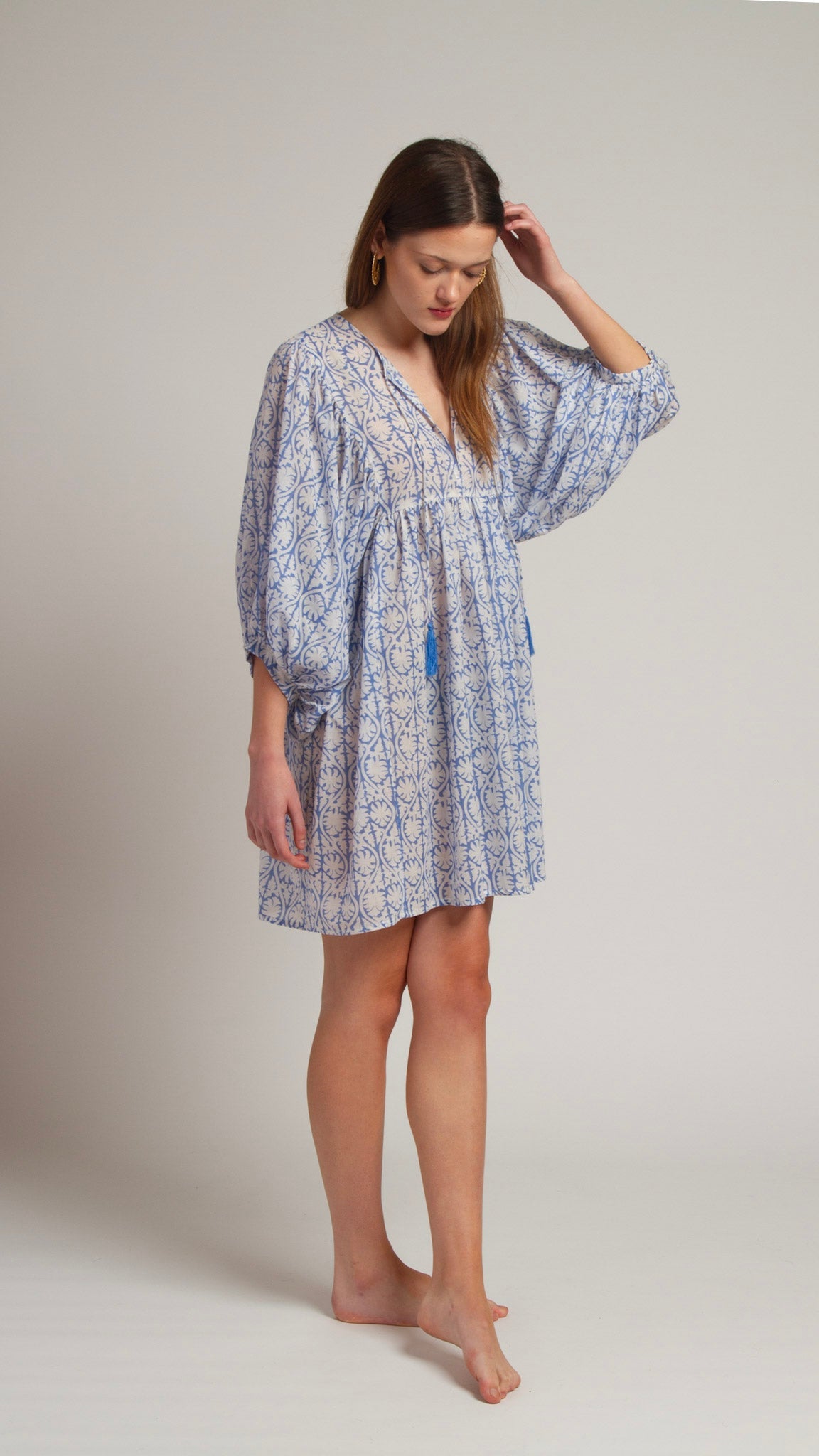 MINI DRESS LALA Greek Blue
