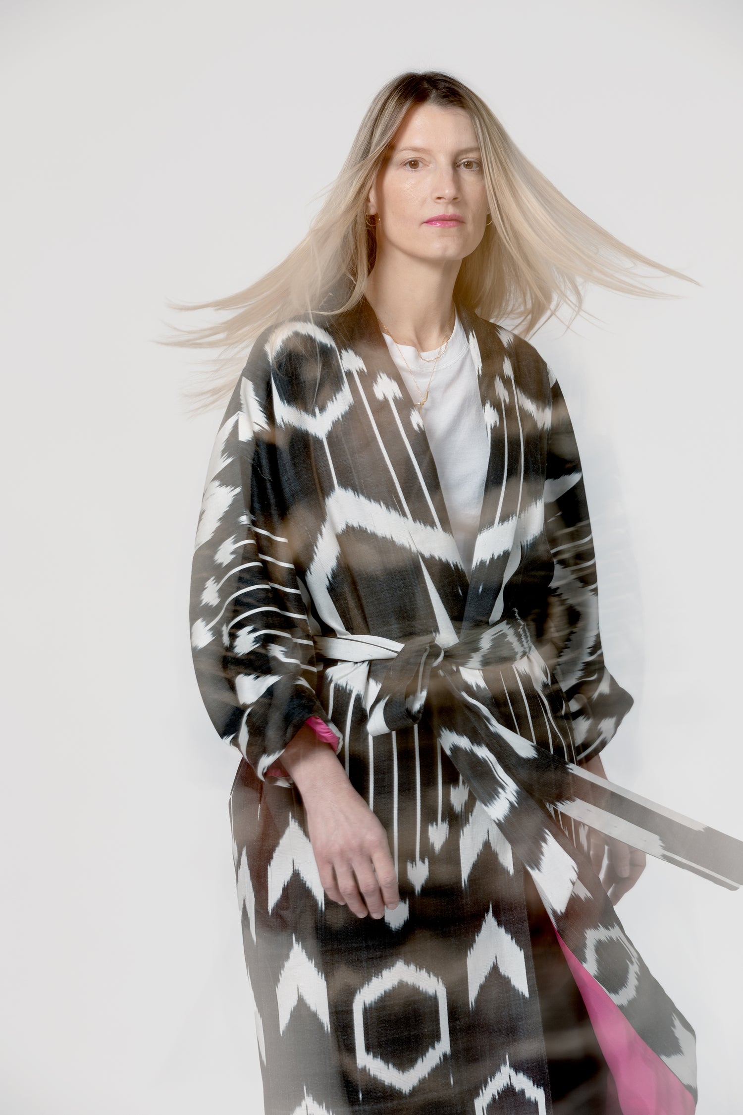 IKAT KIMONO Black Arrow