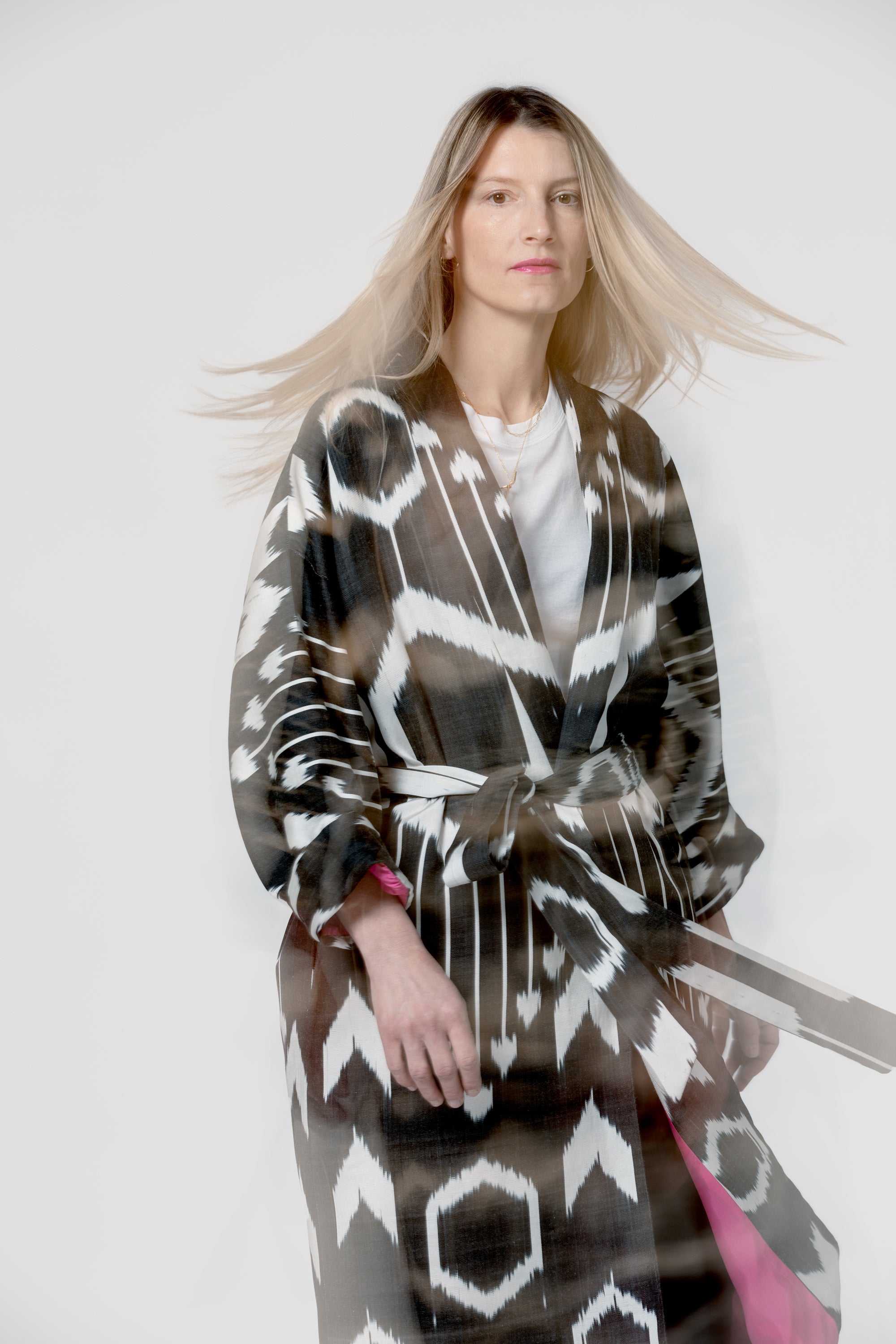 IKAT KIMONO Black Arrow