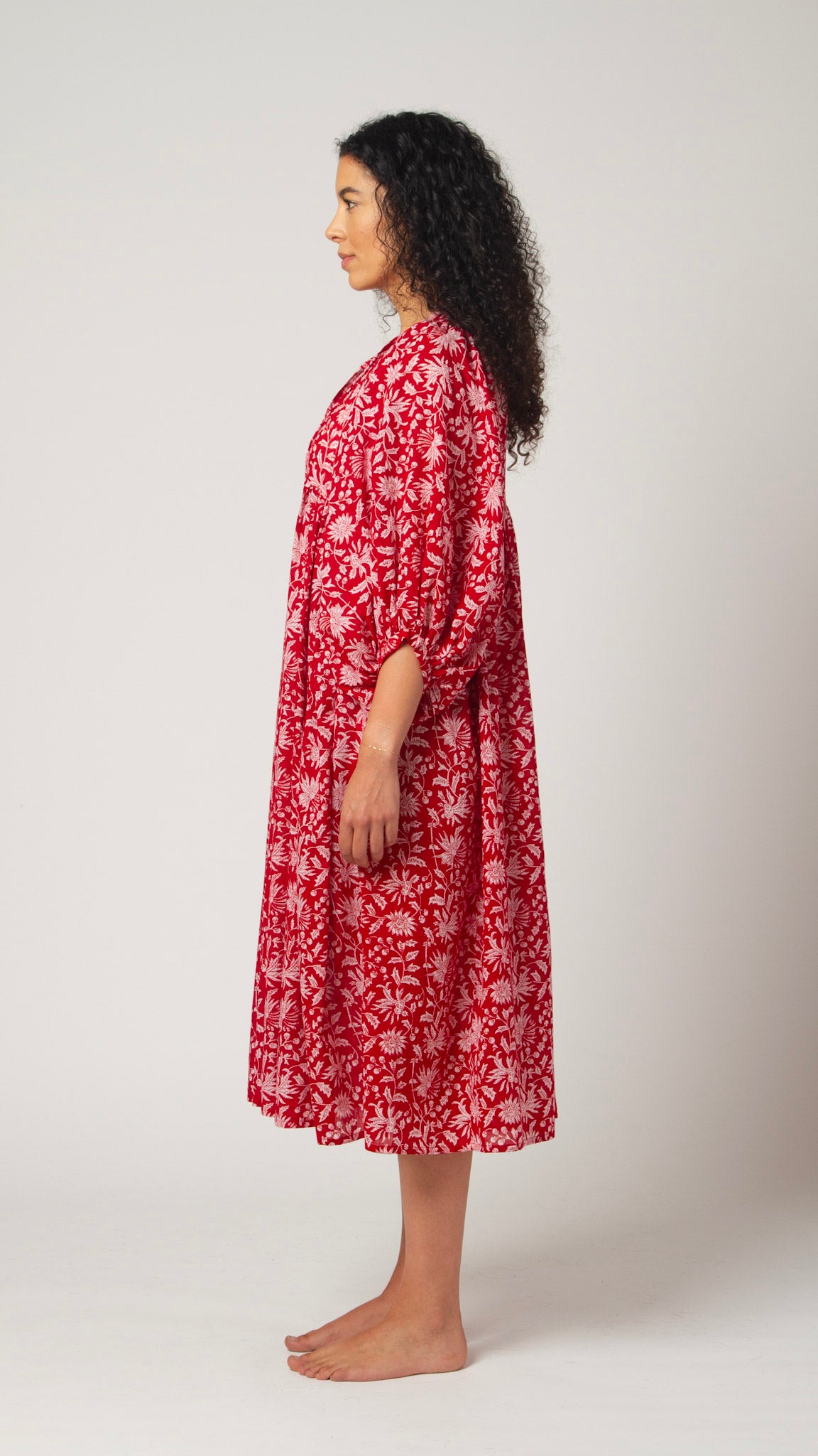 MIDI DRESS AVA Pomegranate