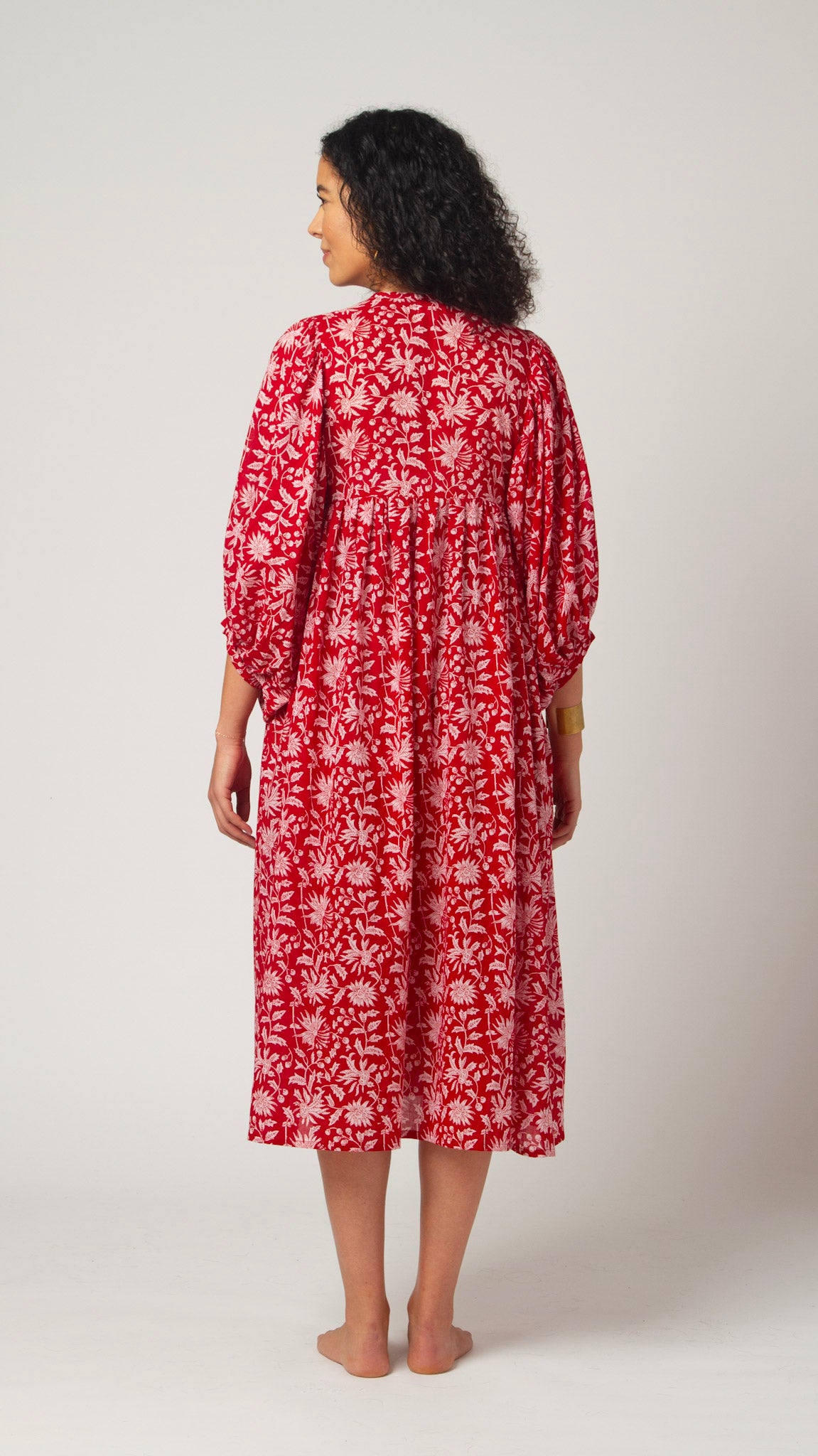 MIDI DRESS AVA Pomegranate