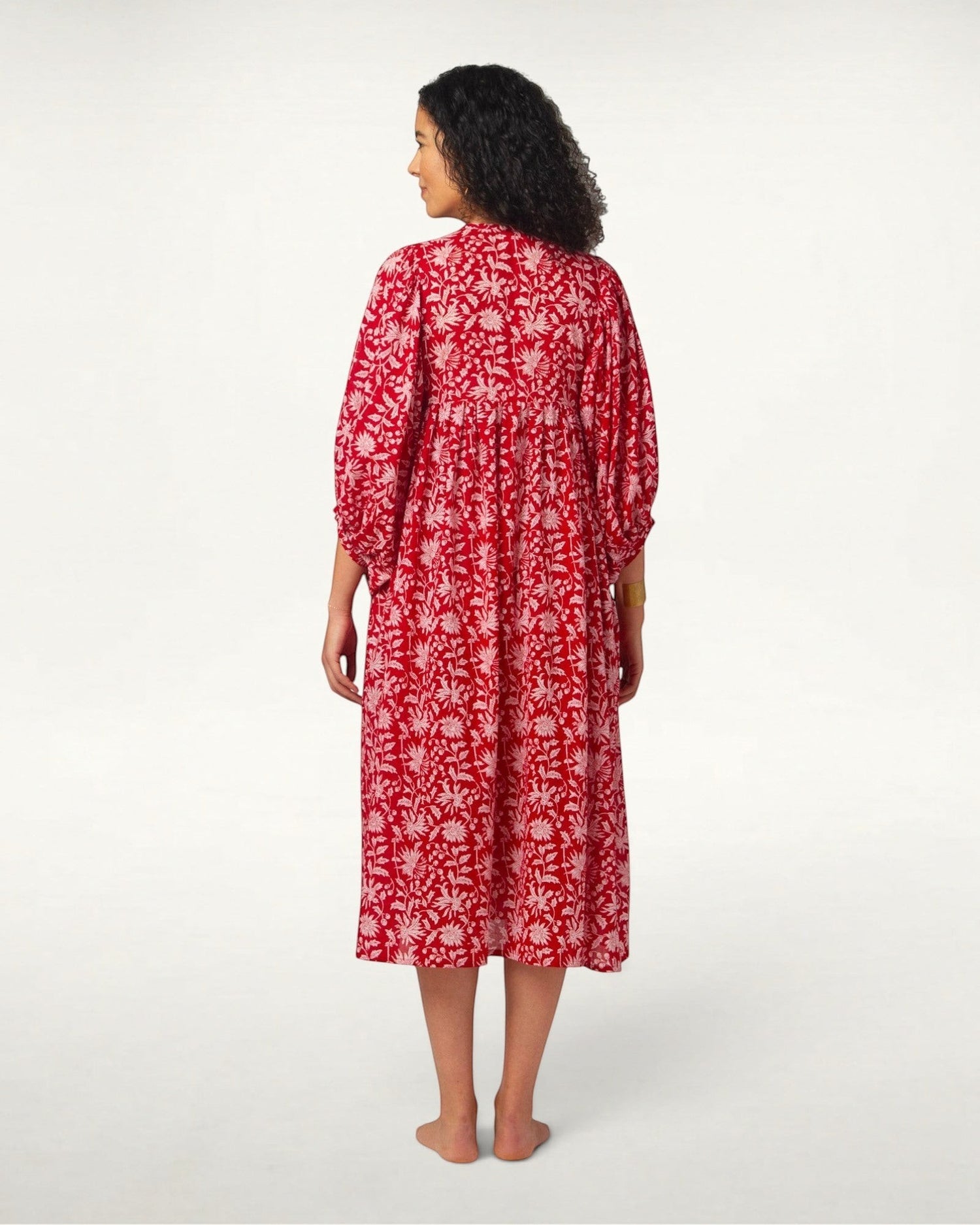 MIDI DRESS AVA Pomegranate