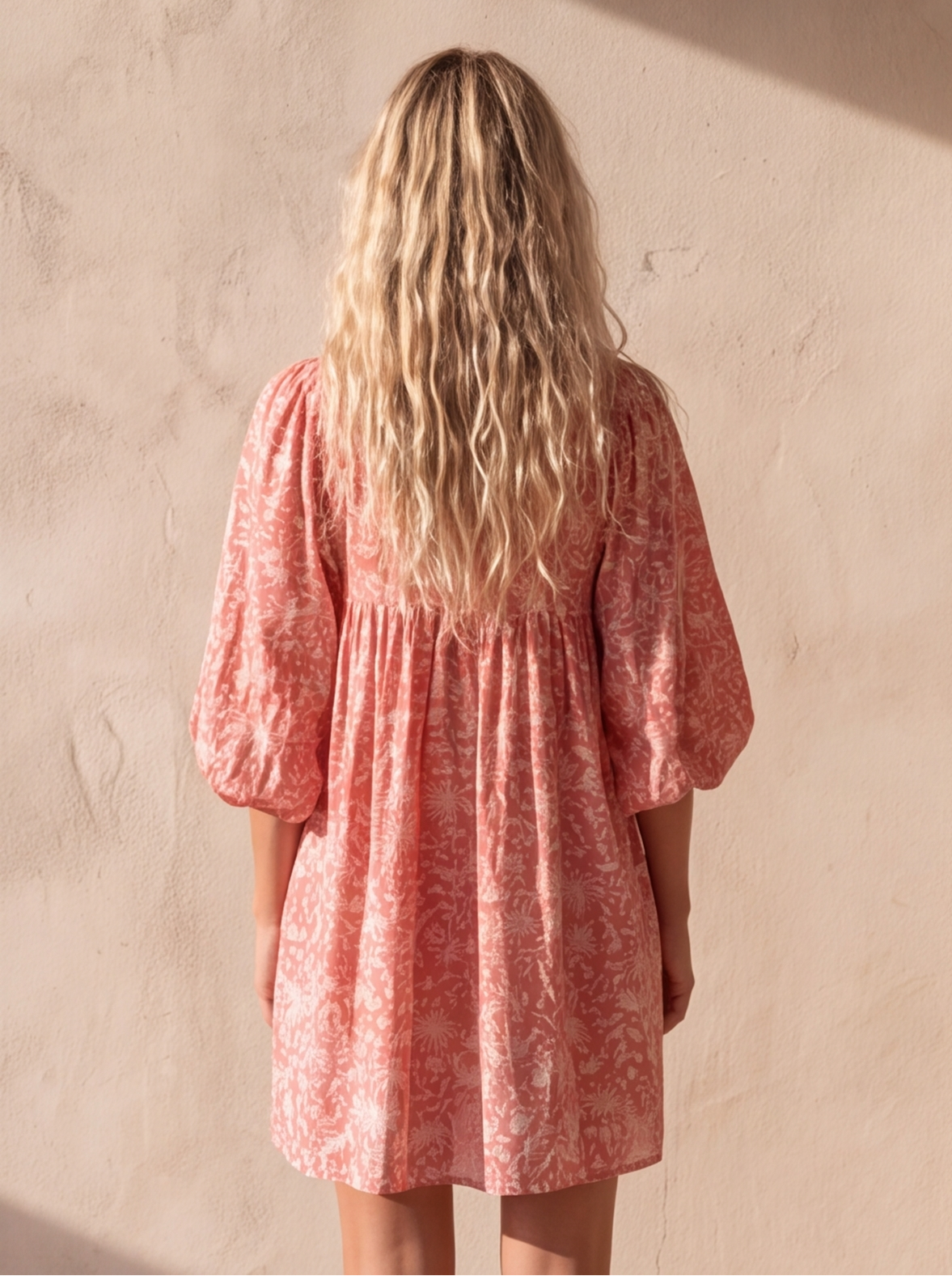MINI DRESS LALA Coral Pink