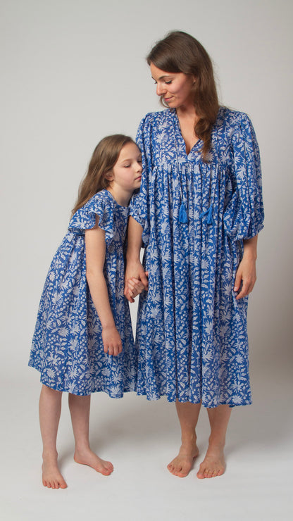 MINI&amp;ME DRESS BILLIE Azure Blue