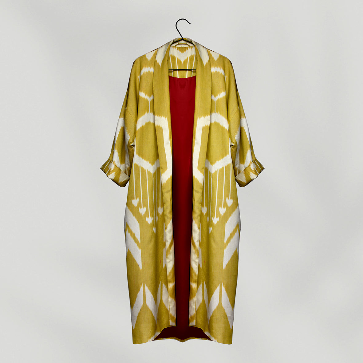 IKAT OVERSIZE COAT Arrow Saffron