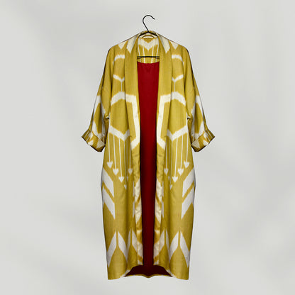 IKAT OVERSIZE COAT Arrow Saffron