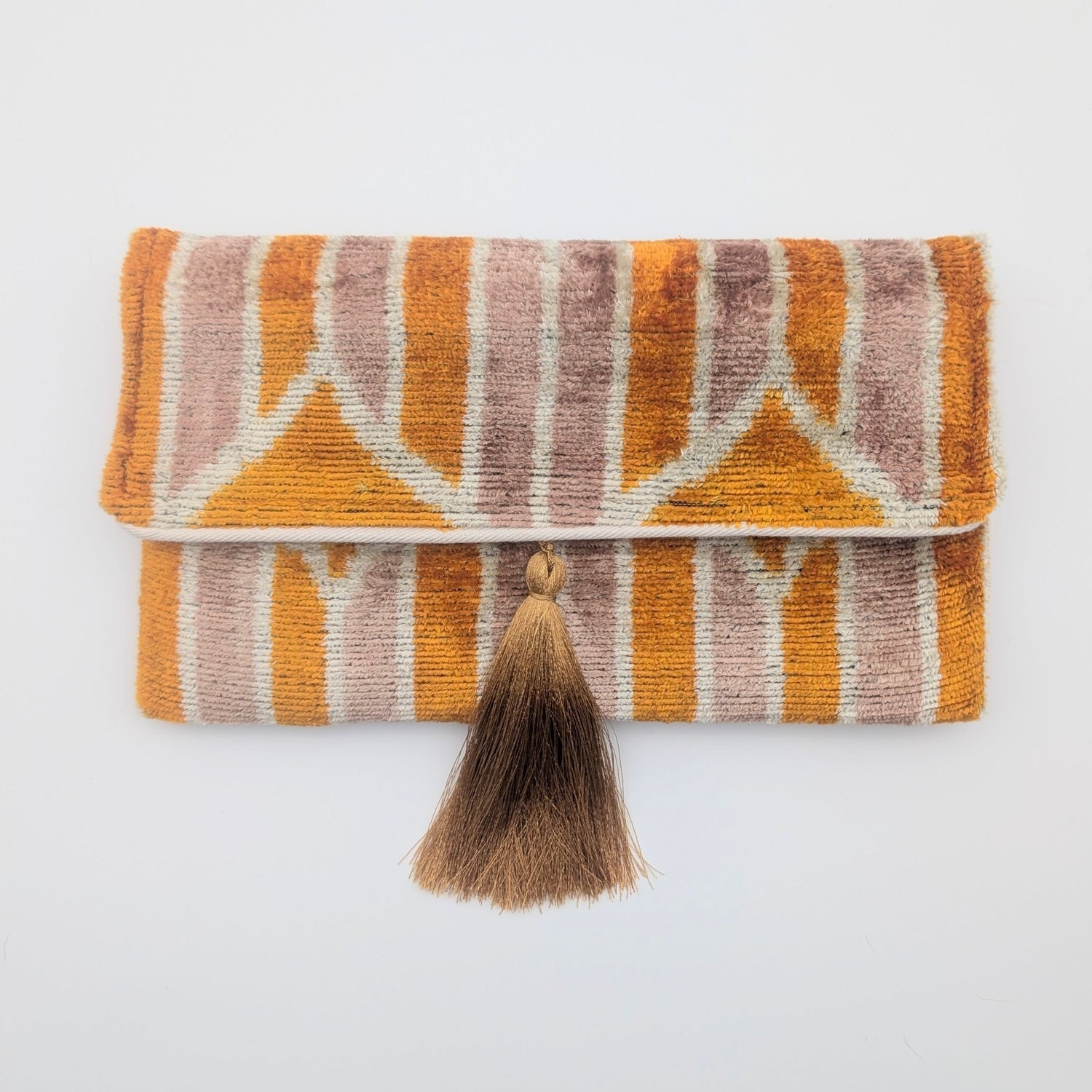 IKAT_VELVET_CLUTCH_ALIYA_Yellow_Sand