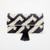 IKAT VELVET CLUTCH KATE - Black White 